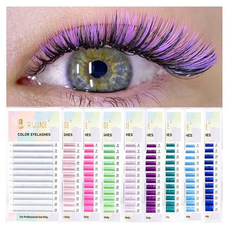 Farbige Wimpernverlängerung